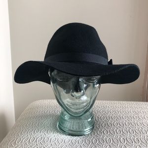 Brixton Supply Co. Blk Full Brim Women Hat M 7 1/4